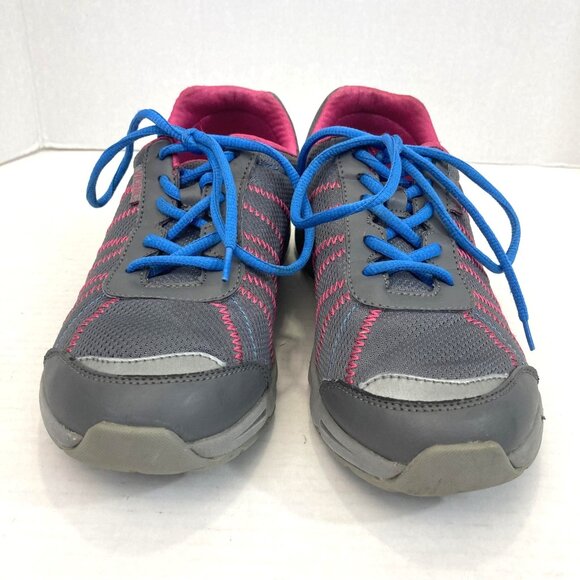Vionic Alliance Shoes Sneakers Womens Size 8.5 Gray Pink Walking Orthotic Mesh - Picture 4 of 13